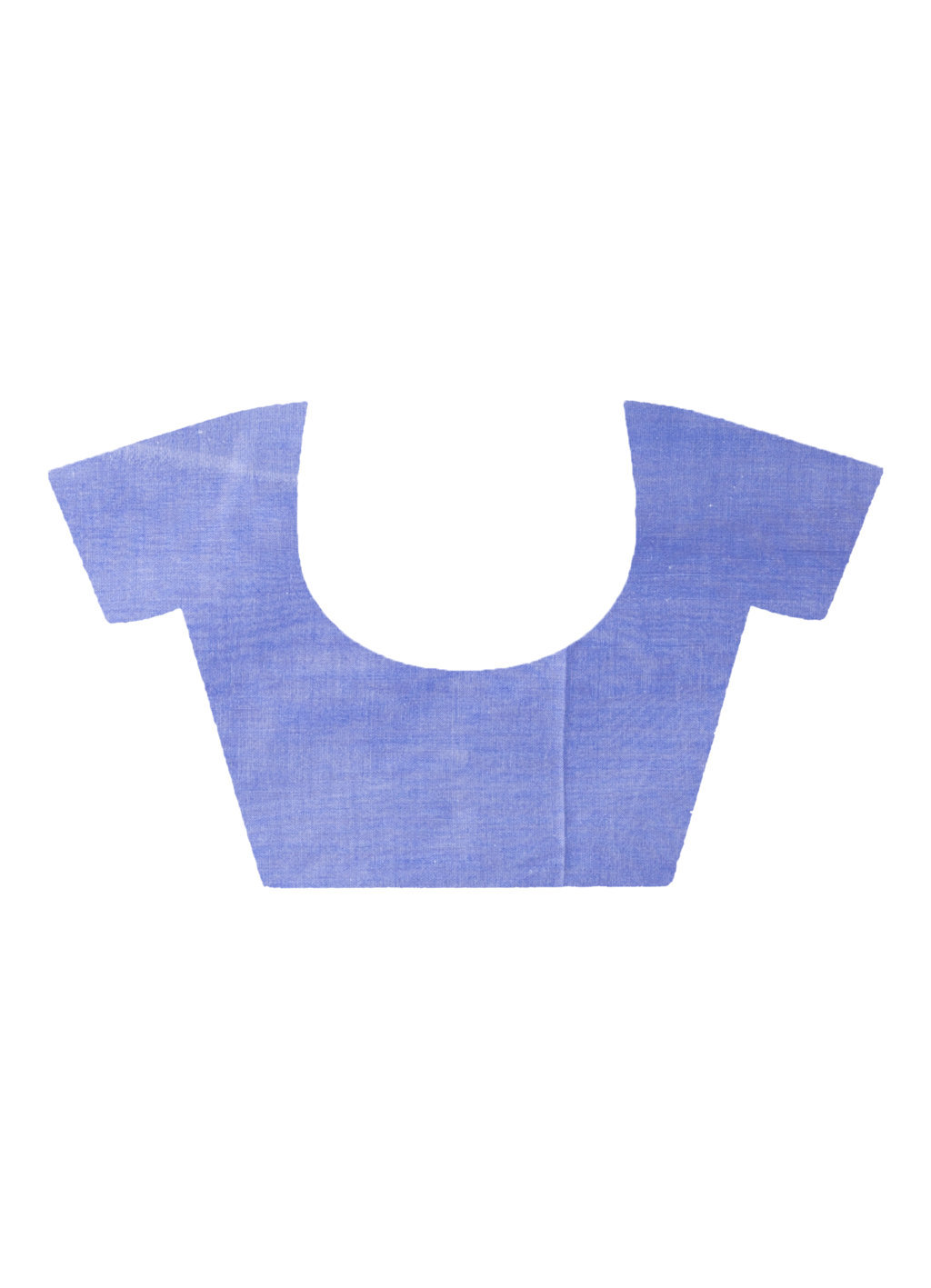 White Blue Pure Cotton Kousiki Hand Loom Saree (203)